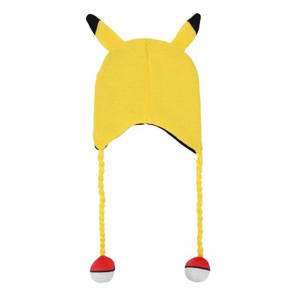 Pokemon Pikachu Laplander Fleece Cosplay Beanie - Picture 2 of 6